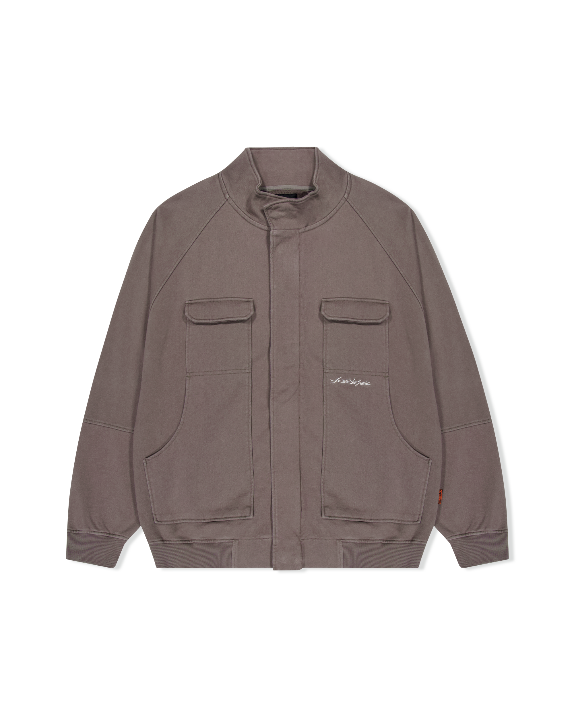 yeseyesee - Y.E.S Zip Sweat Jacket (Cocoa) product image 1 | TRAB K-Fashion Australia