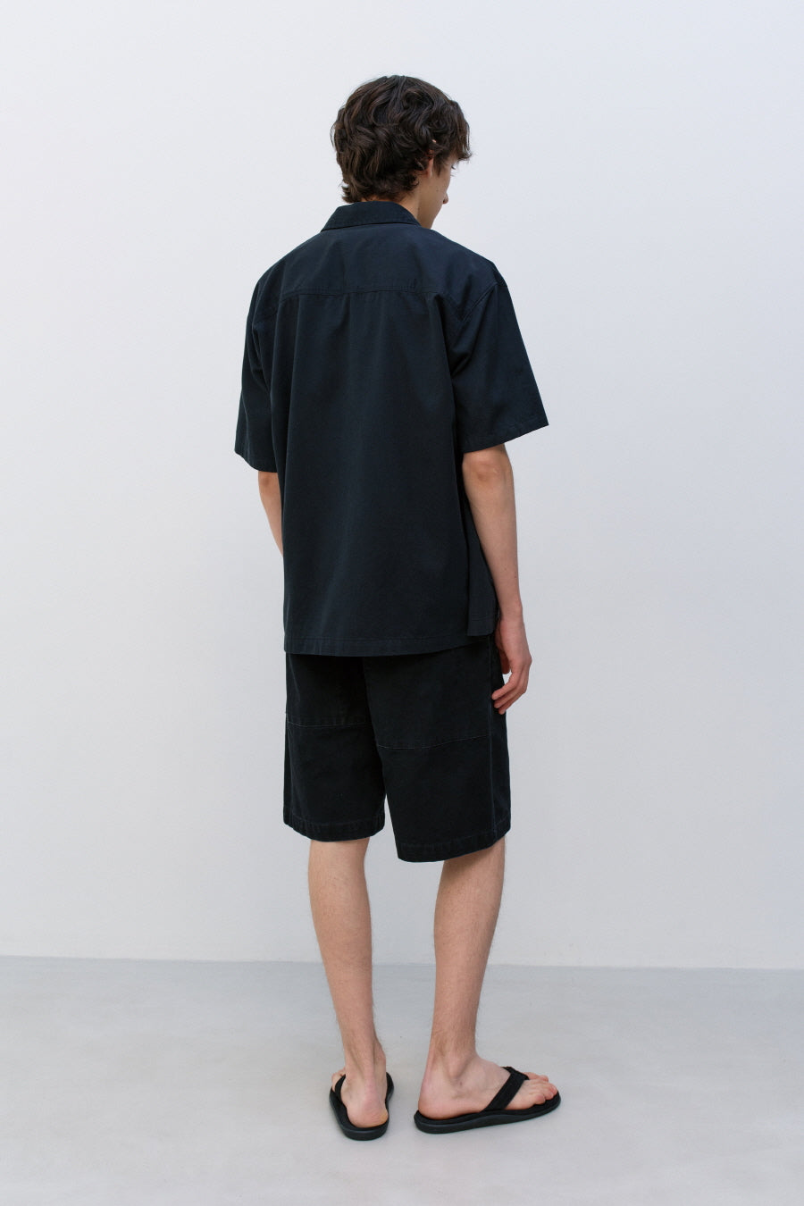Insilence - Duck Cotton Stand-Up Shorts (Faded Black) product image 7 | TRAB K-Fashion Australia
