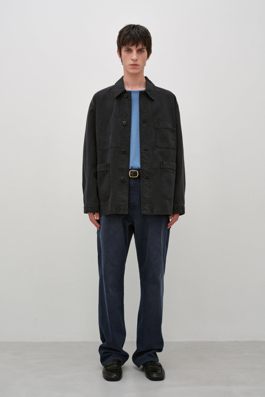 Insilence - French Work Jacket (Ink Black) product image 1 | TRAB K-Fashion Australia