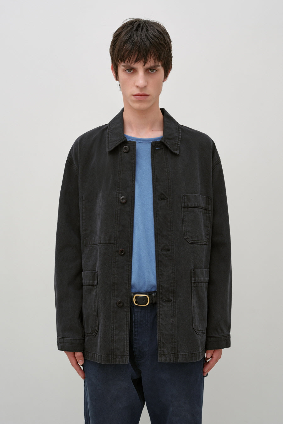 Insilence - French Work Jacket (Ink Black) product image 6 | TRAB K-Fashion Australia