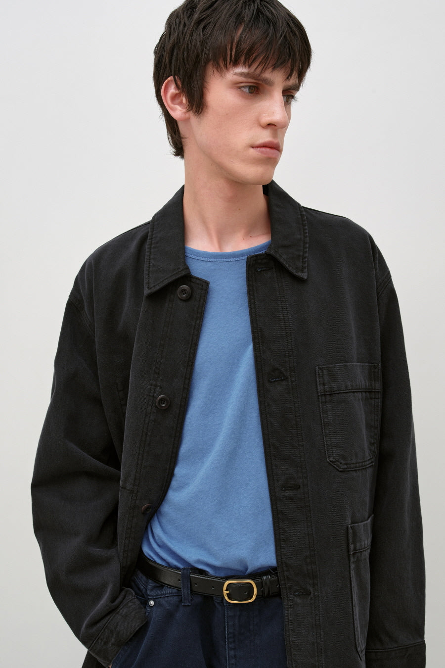 Insilence - French Work Jacket (Ink Black) product image 2 | TRAB K-Fashion Australia