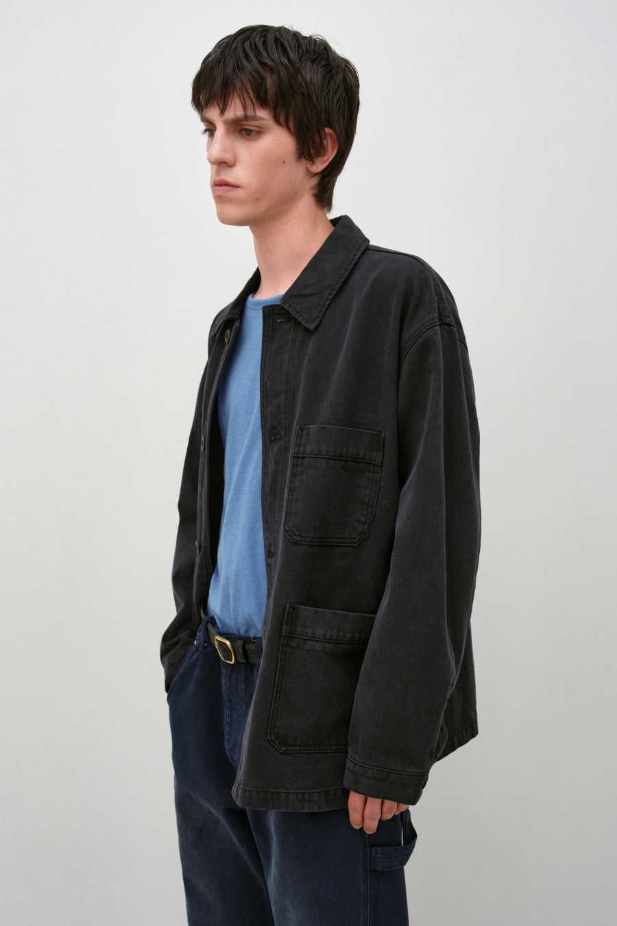 Insilence - French Work Jacket (Ink Black) product image 5 | TRAB K-Fashion Australia