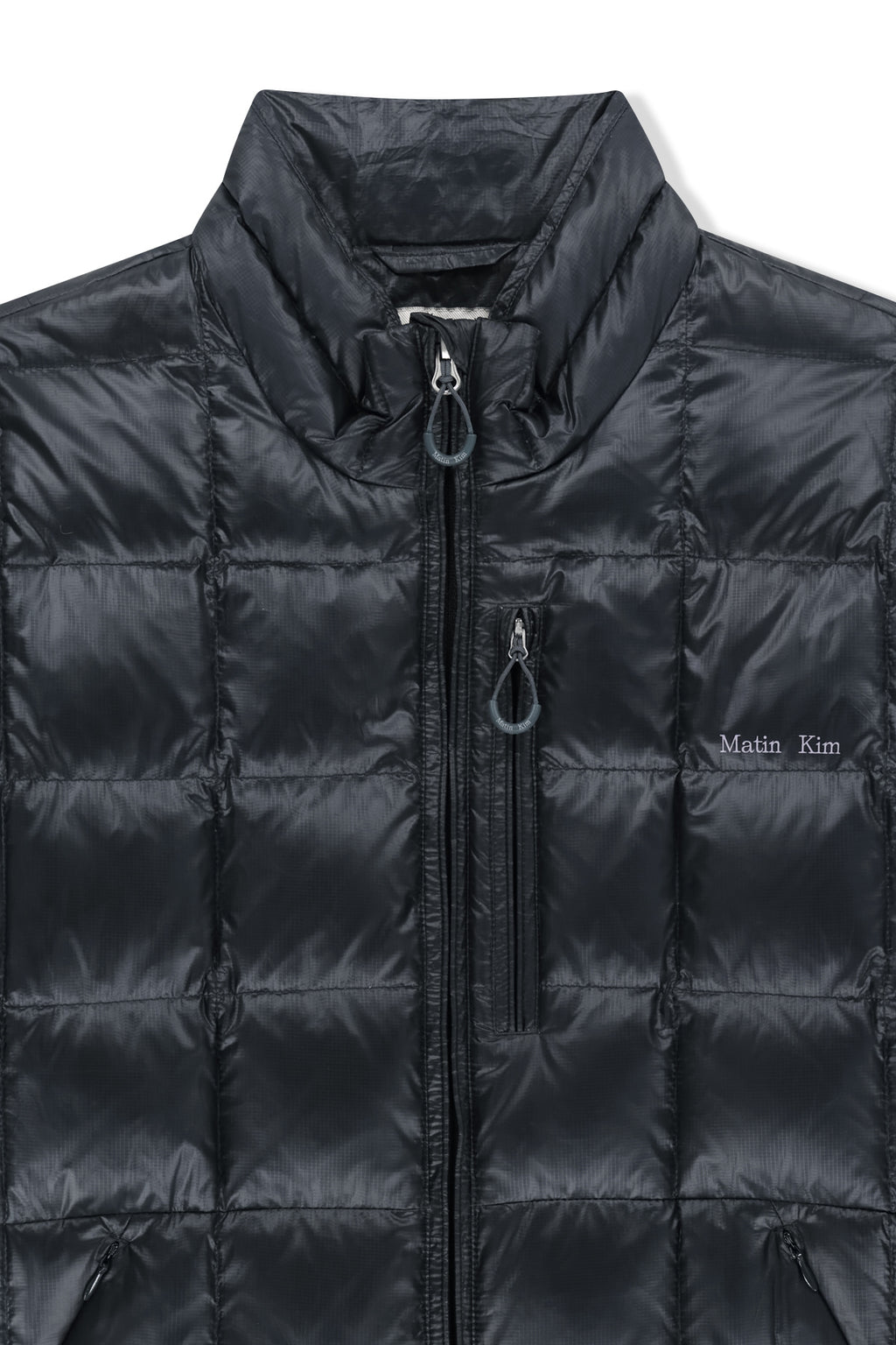 Matin Kim - Matin Grid Quilted Light Down Jumper (Dark Navy) product image 3 | TRAB K-Fashion Australia