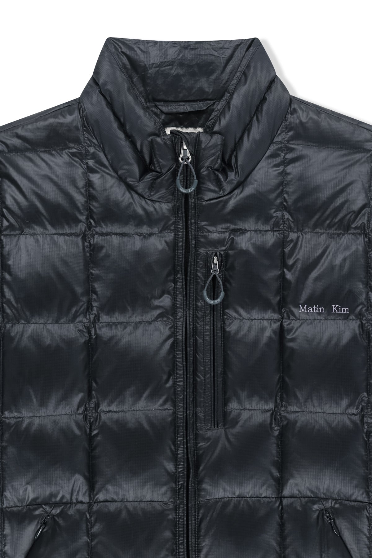 Matin Kim - Matin Grid Quilted Light Down Jumper (Dark Navy) product image 3 | TRAB K-Fashion Australia