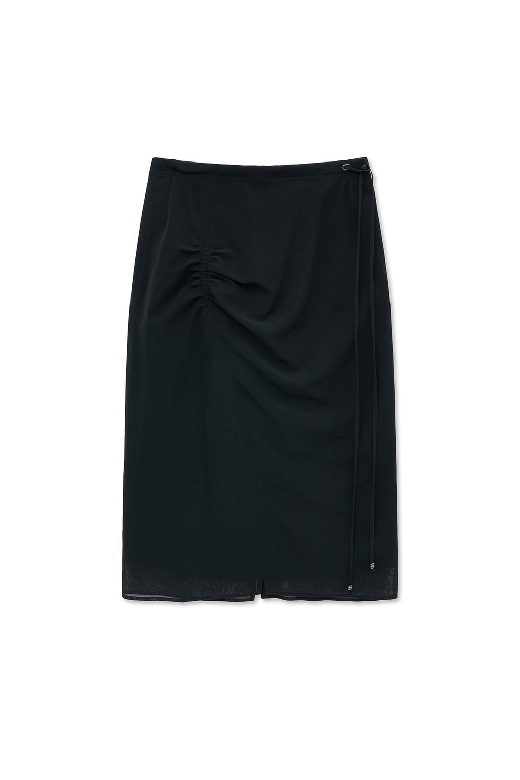 Matin Kim - Layered String Midi Skirt (Black) product image 1 | TRAB K-Fashion Australia