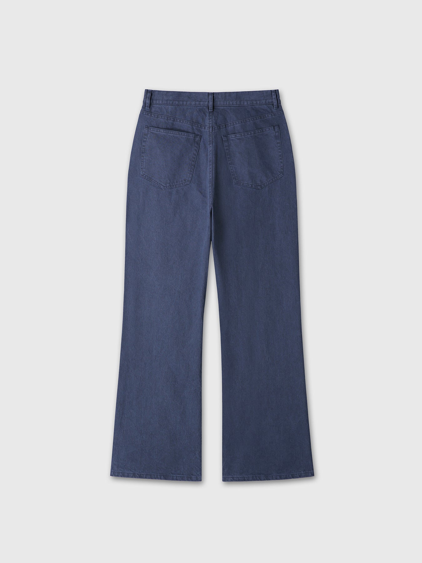 Tonywack - Washed Cotton Twill Loose Flared Jeans (Purple Blue) product image 11 | TRAB K-Fashion Australia