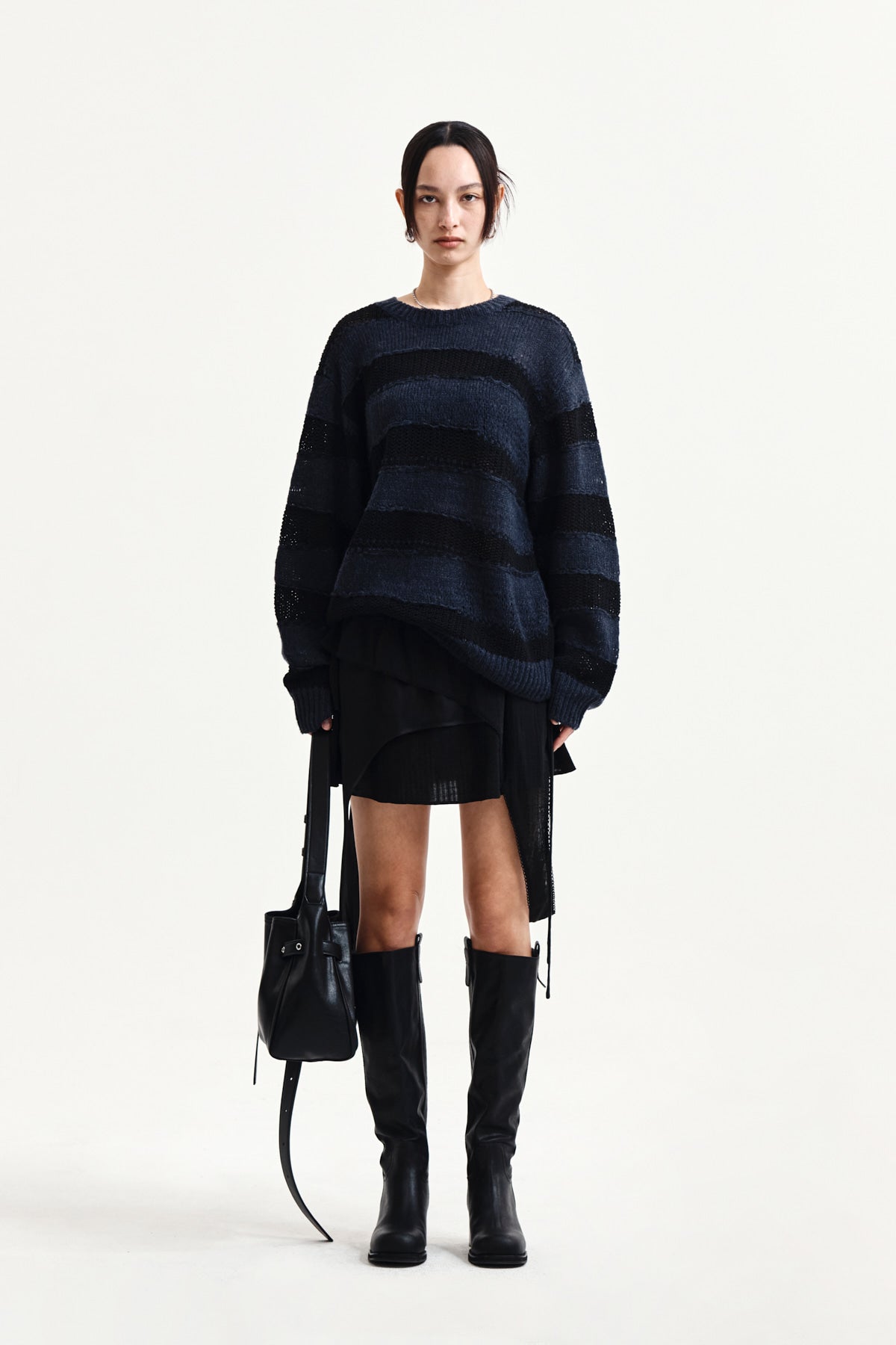 Matin Kim - Multi Panel Layered Skirt (Black) product image 5 | TRAB K-Fashion Australia