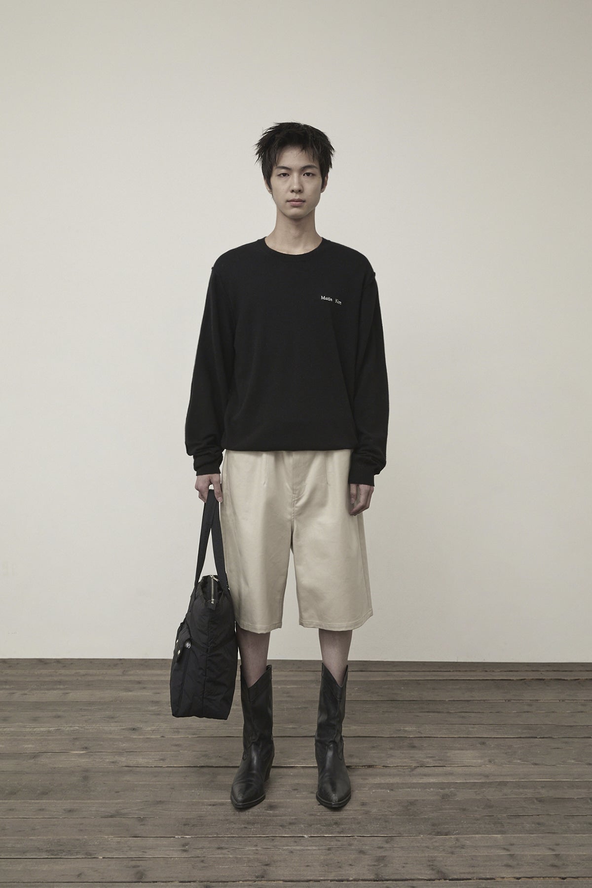 Matin Kim - Matt Coating Bermuda Pants (Light Beige) product image 10 | TRAB K-Fashion Australia