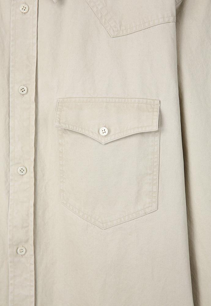 Art if acts - Washed Western Shirt (Cream) product image 13 | TRAB K-Fashion Australia