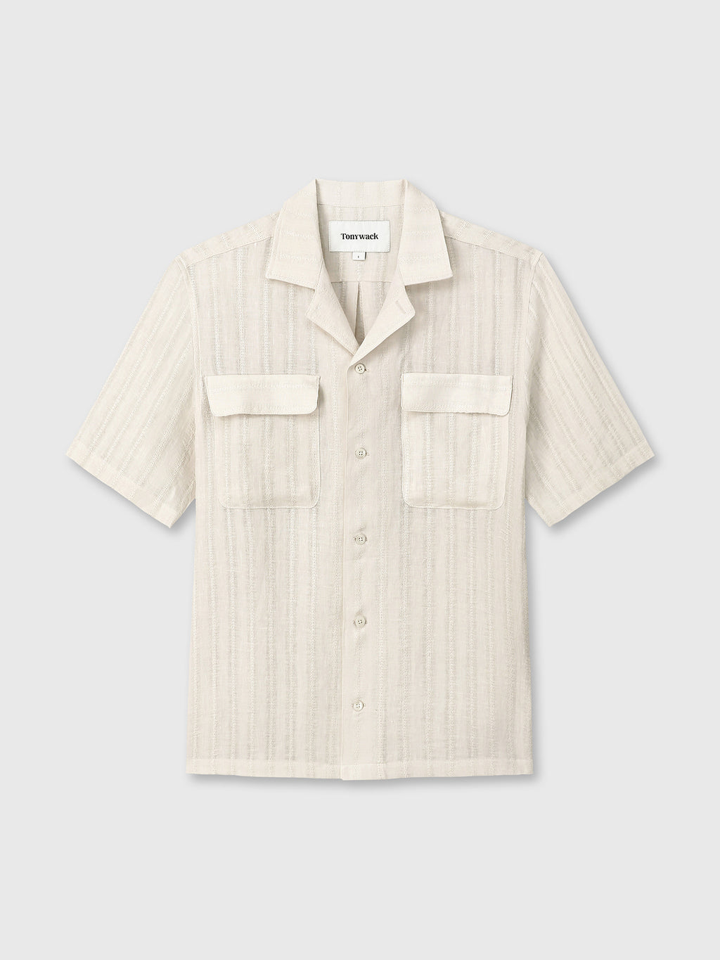Tonywack - French Linen Croched Shirt (Light Beige) product image 6 | TRAB K-Fashion Australia