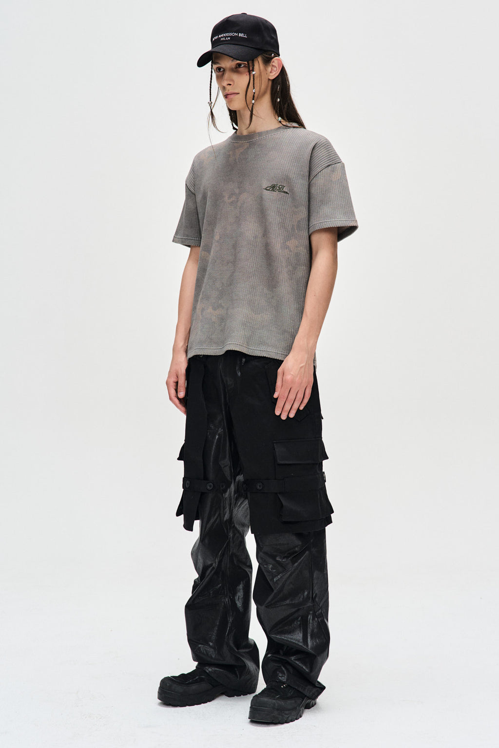 Andersson Bell - Raptor Layered Cargo Pants (Black) product image 4 | TRAB K-Fashion Australia