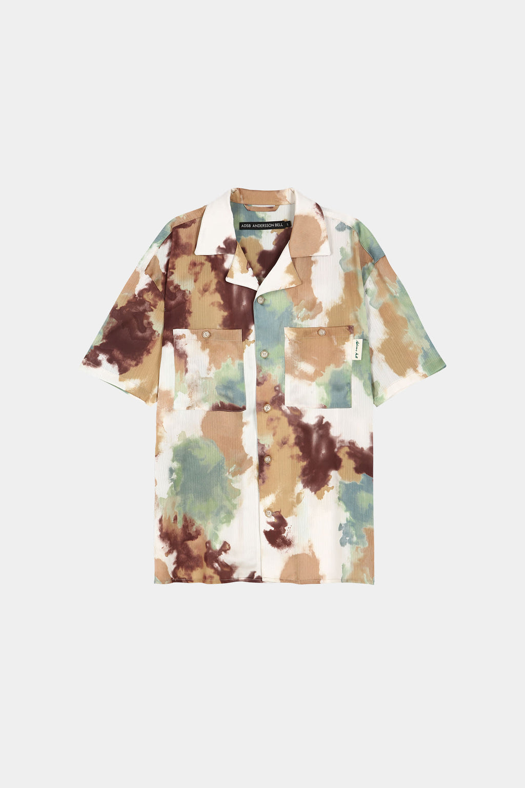 Andersson Bell - Nana Open Collar Shirt (Beige/Brown) product image 7 | TRAB K-Fashion Australia