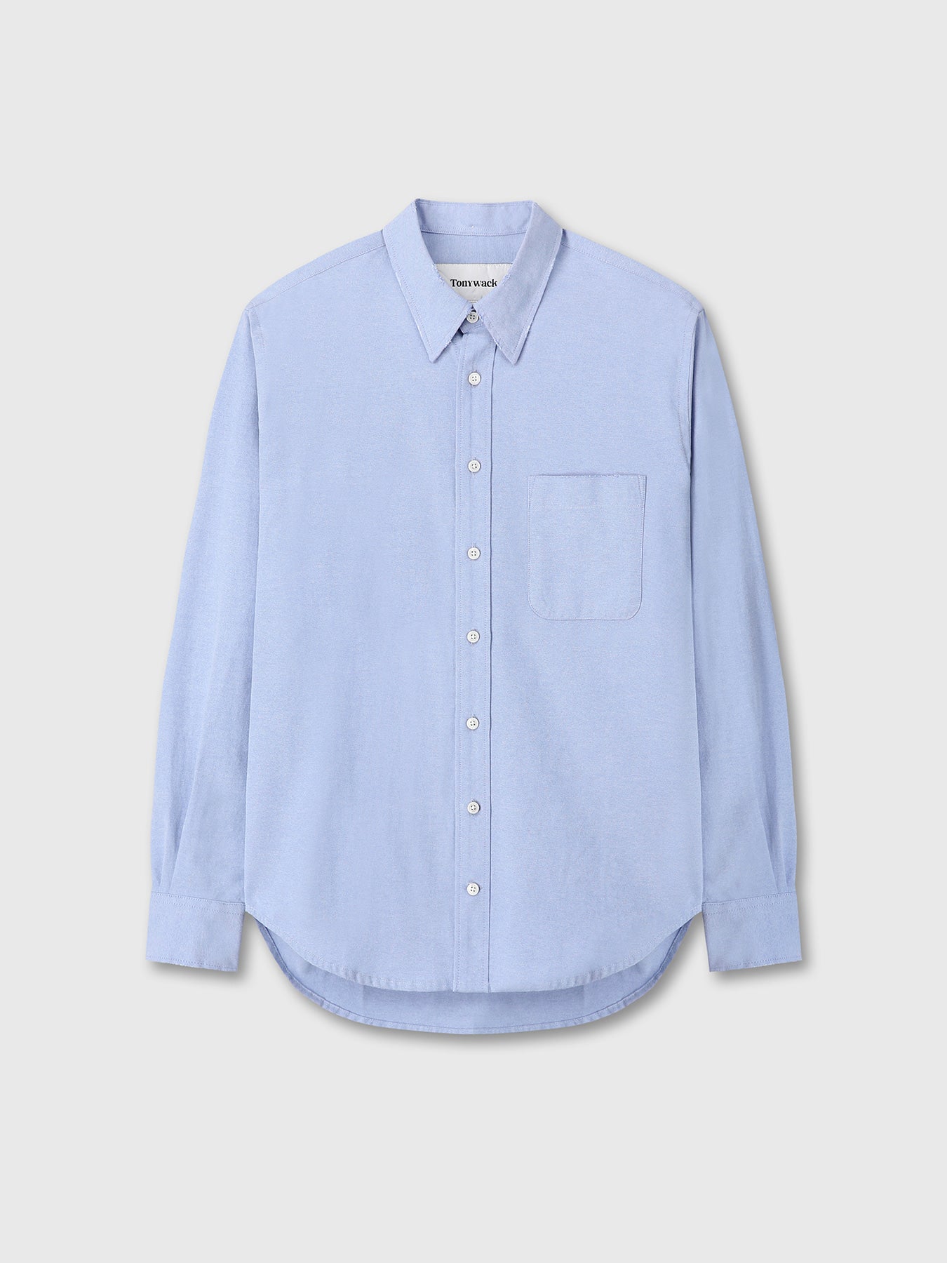 Tonywack - Cotton Lyocell Distressed Oxford Shirt (Sky Blue) product image 7 | TRAB K-Fashion Australia