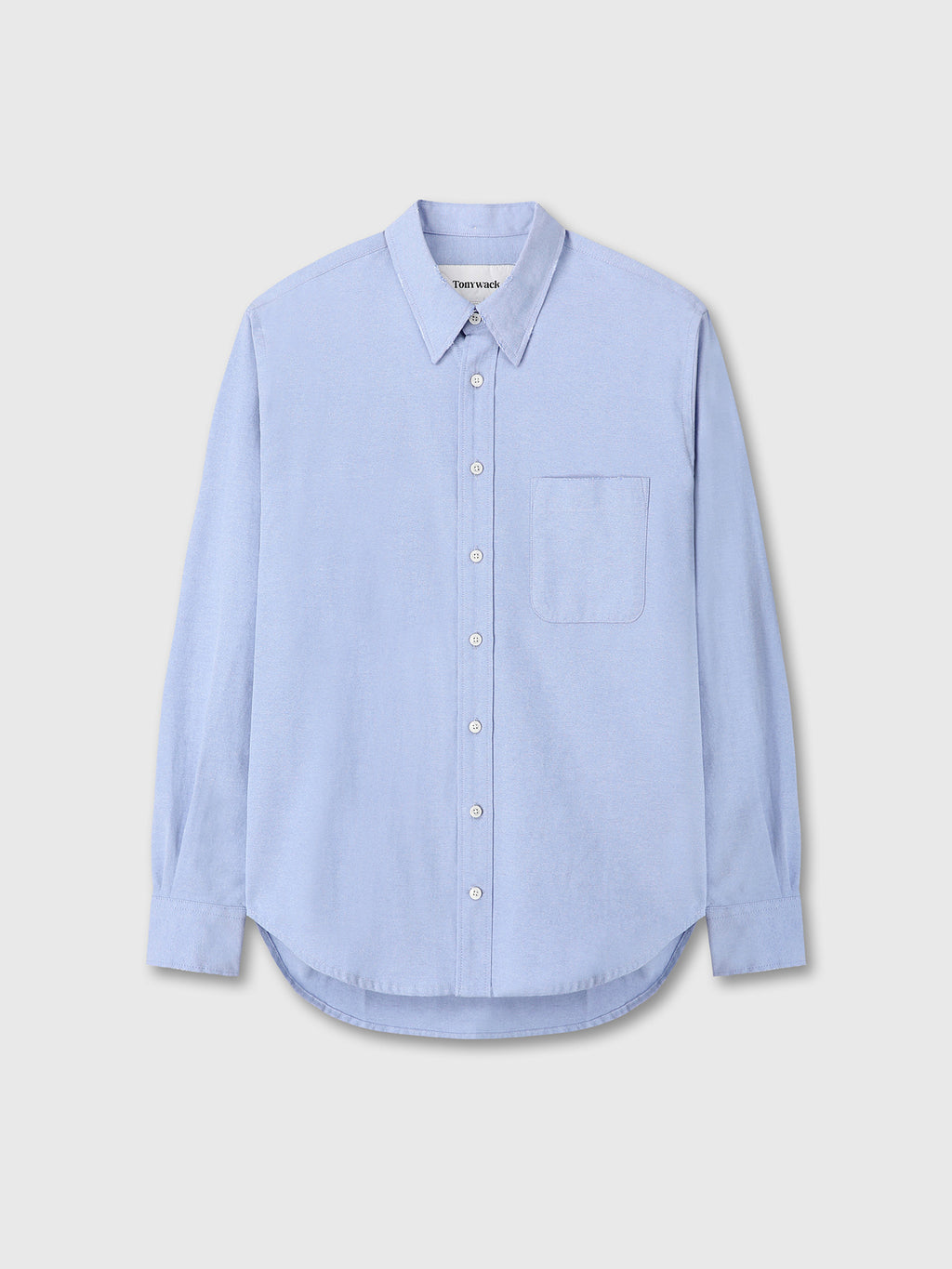 Tonywack - Cotton Lyocell Distressed Oxford Shirt (Sky Blue) product image 6 | TRAB K-Fashion Australia