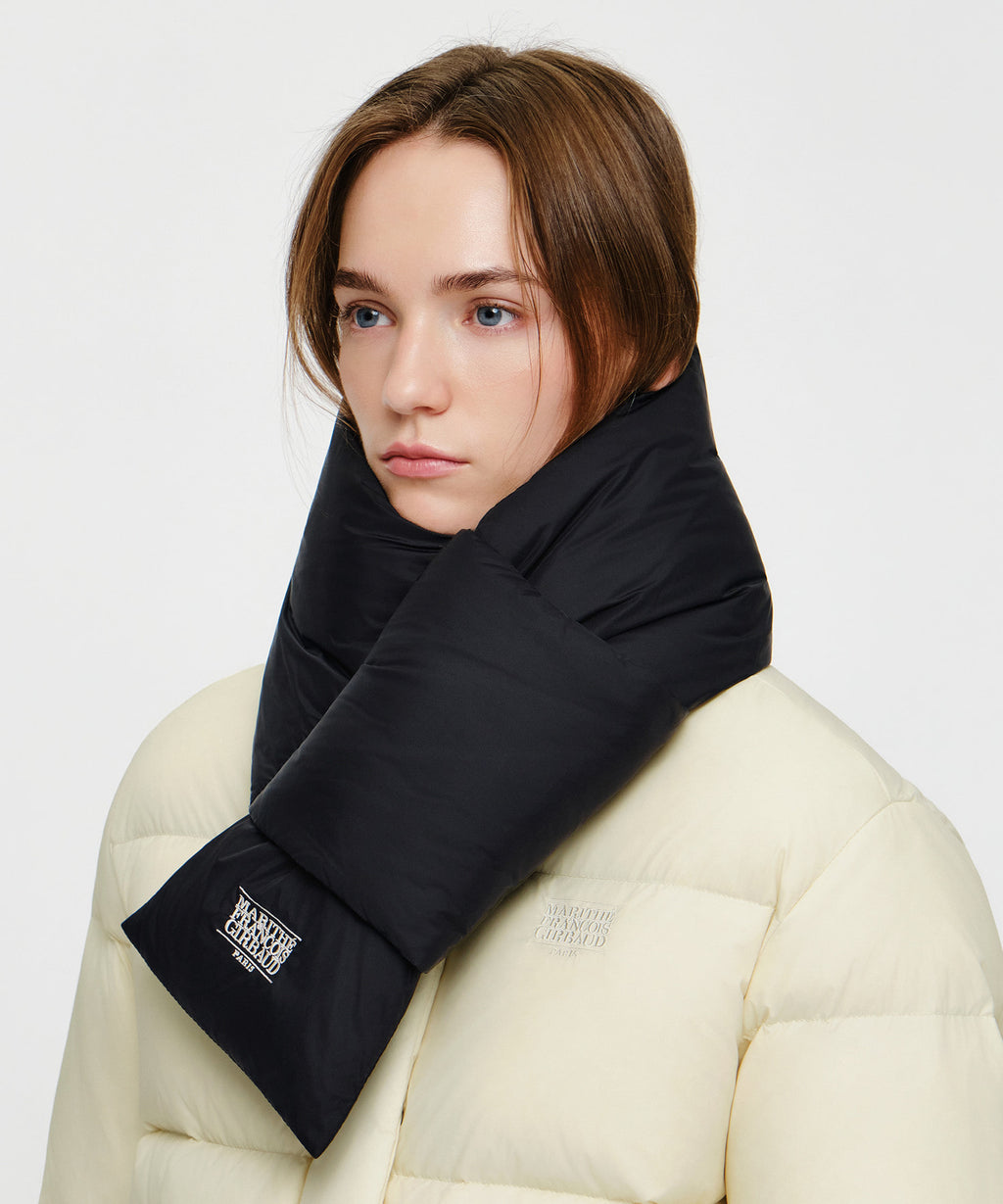 Marithe & Francois Girbaud - Classic Logo Padding Muffler (Black) product image 5 | TRAB K-Fashion Australia