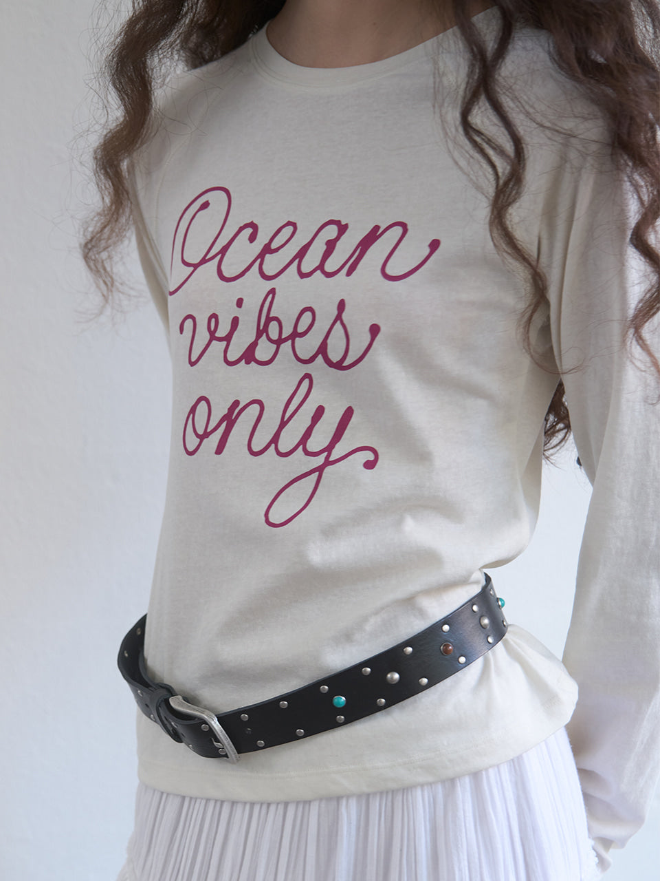 Kijun - Ocean Vibes Tee (Ivory) product image 5 | TRAB K-Fashion Australia