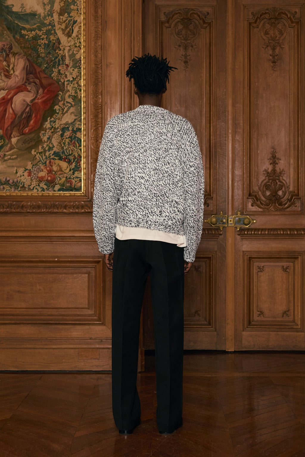 STU - Heather Round Neck Cardigan (OC) product image 3 | TRAB K-Fashion Australia