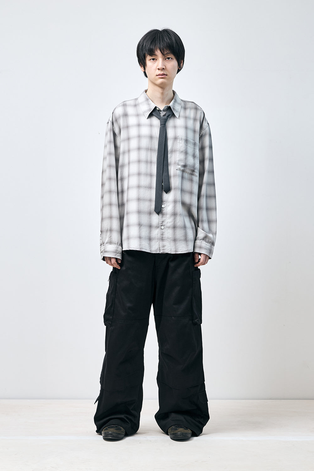Hatchingroom - Museum Shirt Tencel Ombre (Fog) product image 8 | TRAB K-Fashion Australia