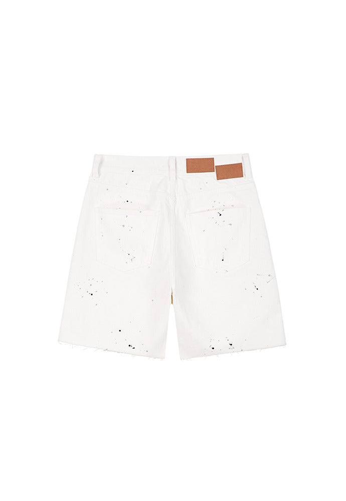 Tonywack - Core Painting Denim Shorts (Ecru) product image 1 | TRAB K-Fashion Australia