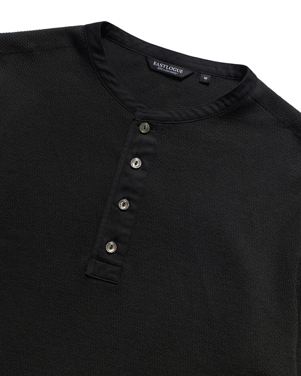 Eastlogue - Anchor Line Henley Neck L.s T-shirts (Black) product image 8 | TRAB K-Fashion Australia