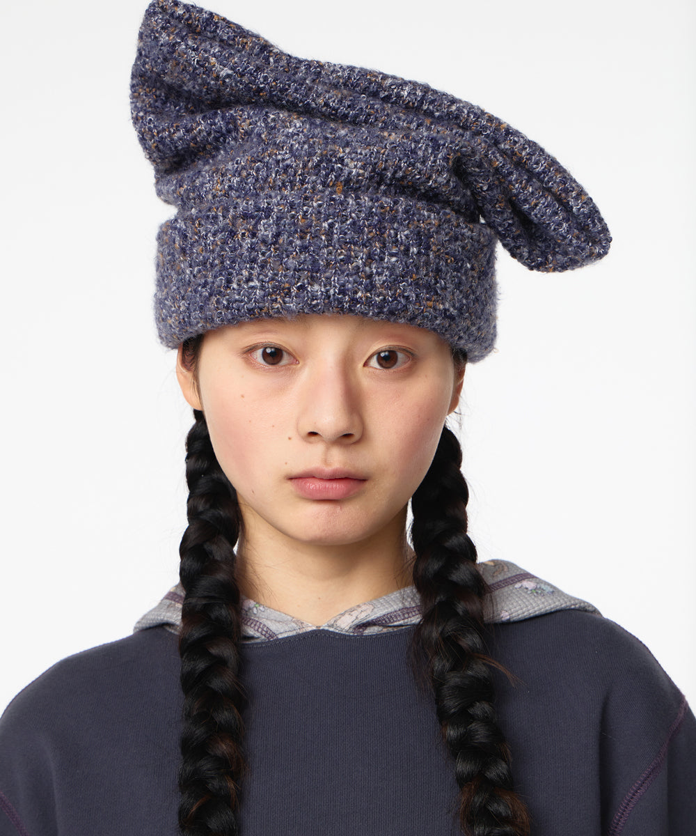 Coyseio - Reversible Wide Cat Beanie (Purple) product image 4 | TRAB K-Fashion Australia