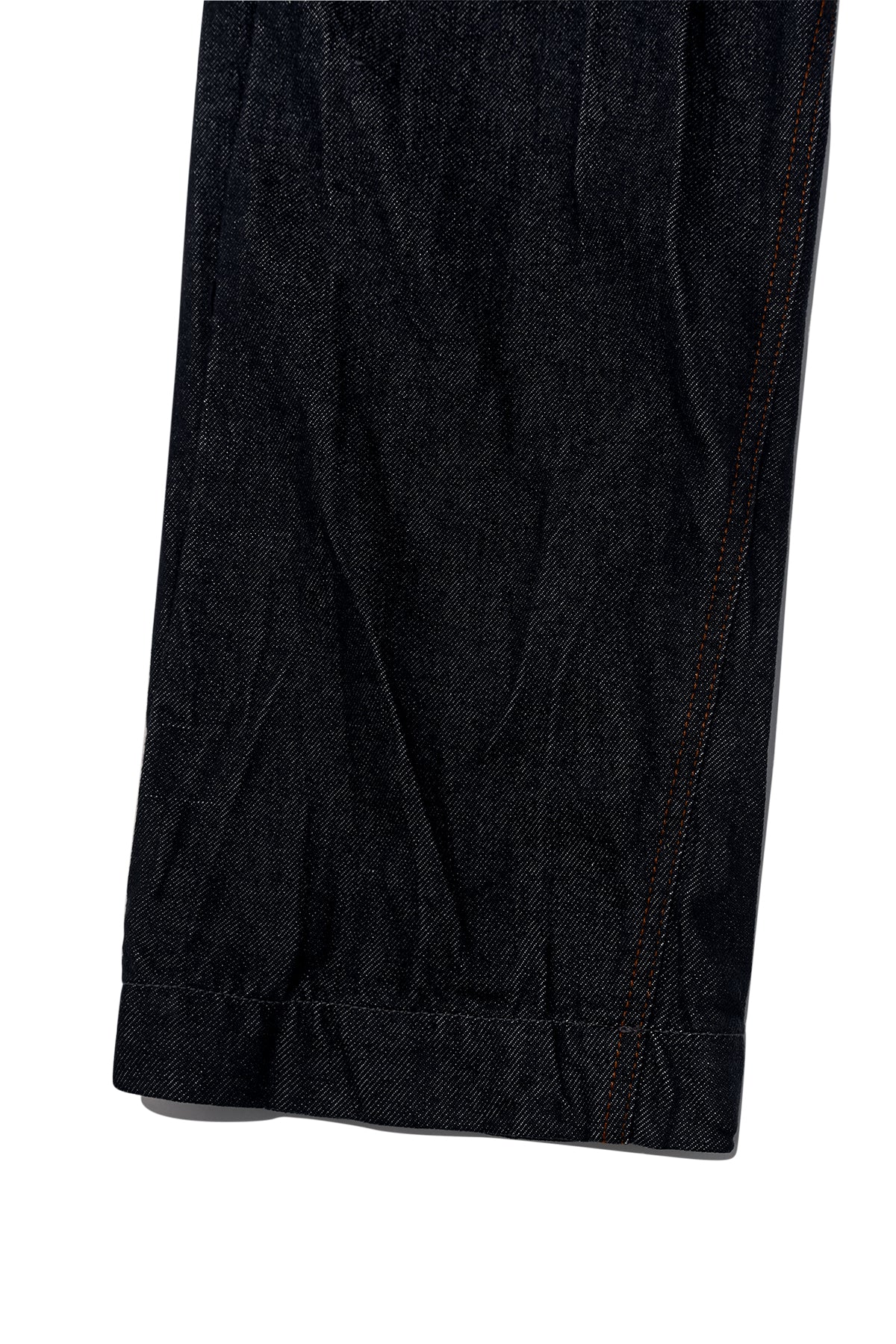 Matin Kim - Stitch Point Crinkle Denim Pants (Black) product image 5 | TRAB K-Fashion Australia