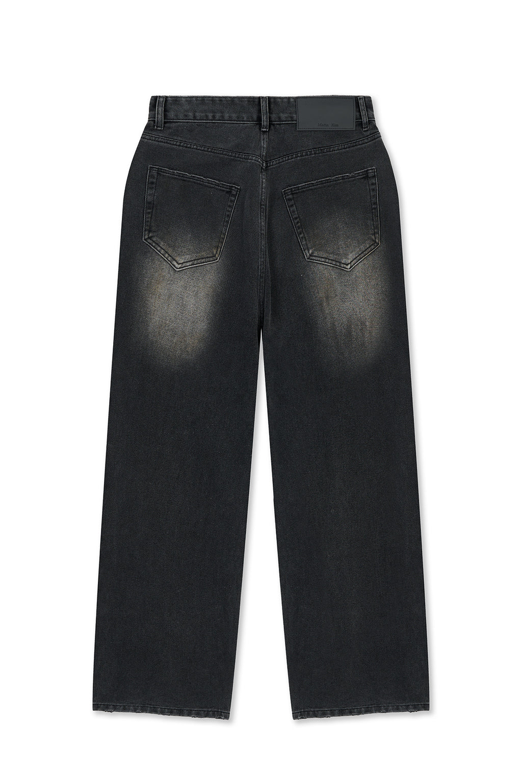 Matin Kim - Vintage Dirty Washed Denim Pants (Black) product image 2 | TRAB K-Fashion Australia