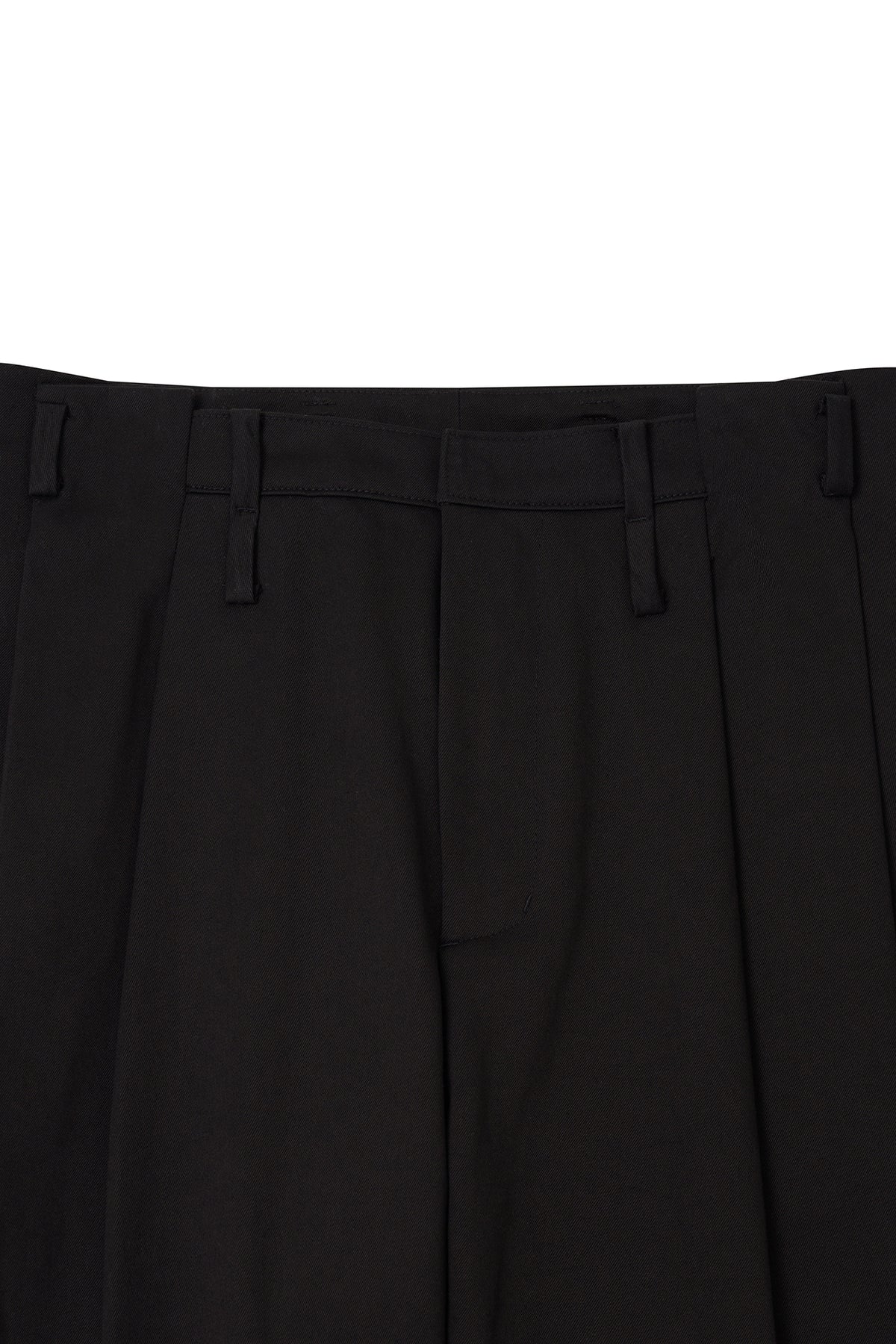 STU - Arch Pleat Cotton Pants (Black) product image 16 | TRAB K-Fashion Australia