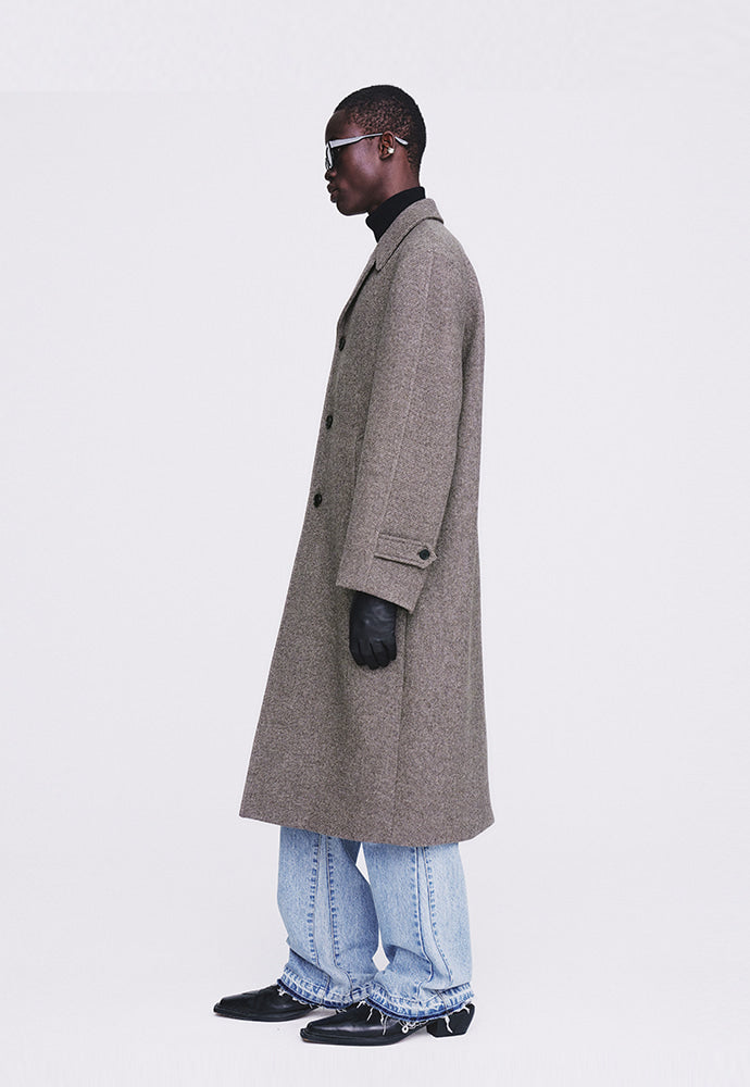 Tonywack - Caviar Wool Bal Collar Tailored Coat (Beige) product image 2 | TRAB K-Fashion Australia