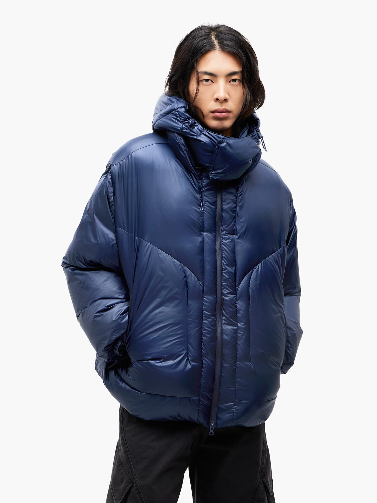Jiyong Kim - Heavy Down Jacket (Navy) product image 2 | TRAB K-Fashion Australia