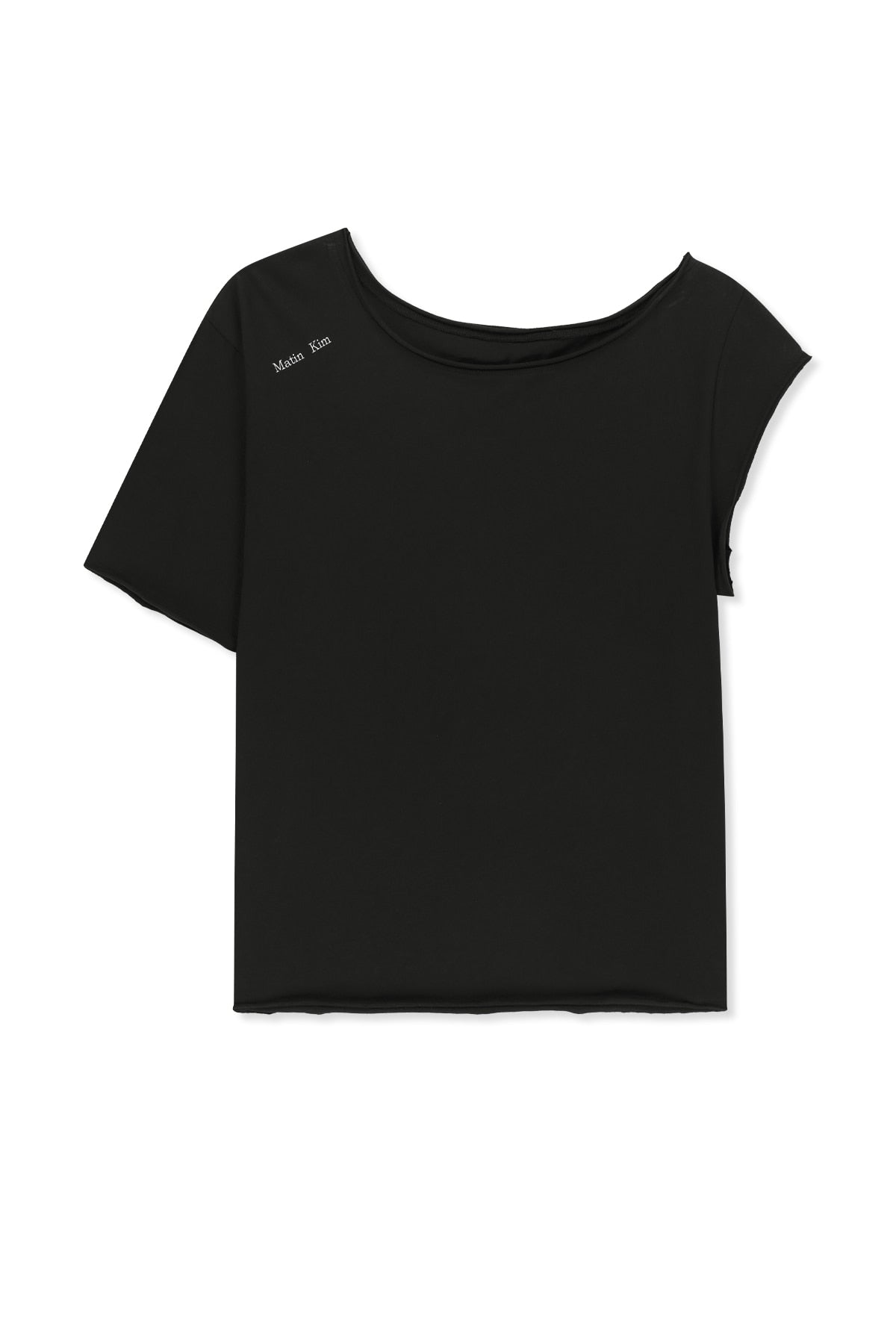Matin Kim - Asymmetric Off Shoulder Top (Black) product image 1 | TRAB K-Fashion Australia