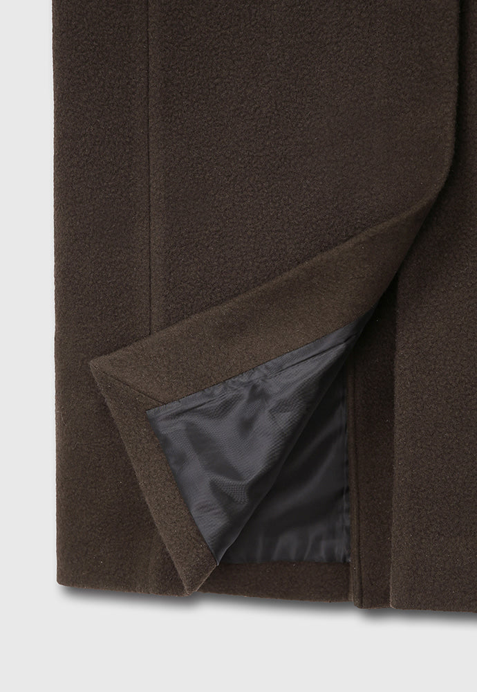 Tonywack - Textured Wool And Cashmere Double-Breasted Coat (Dark Brown) product image 17 | TRAB K-Fashion Australia