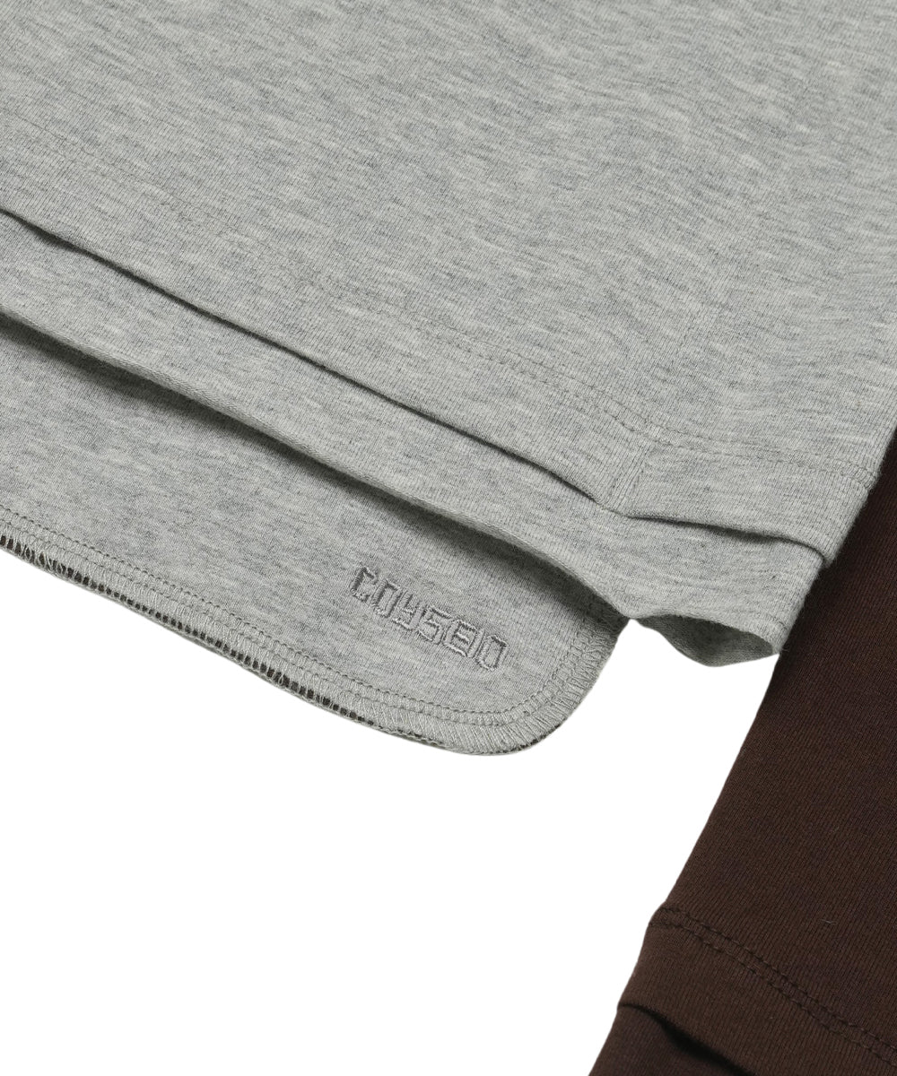 Coyseio - Button-Up Deep Neck Cardigan (Melange Grey) product image 14 | TRAB K-Fashion Australia