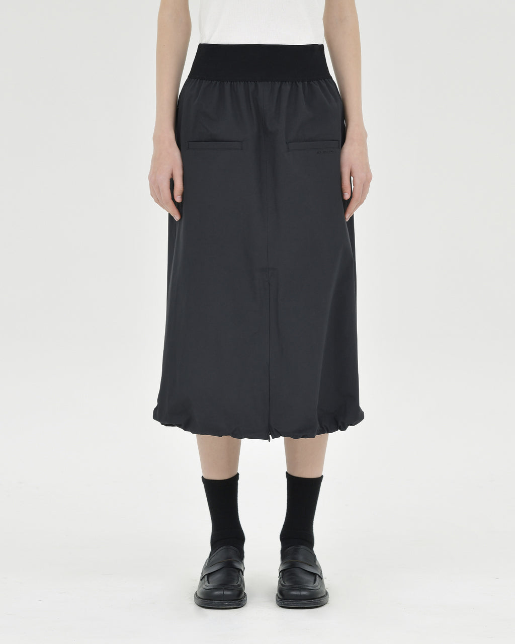 Brownyard - Shirring Skirt (Black) product image 1 | TRAB K-Fashion Australia
