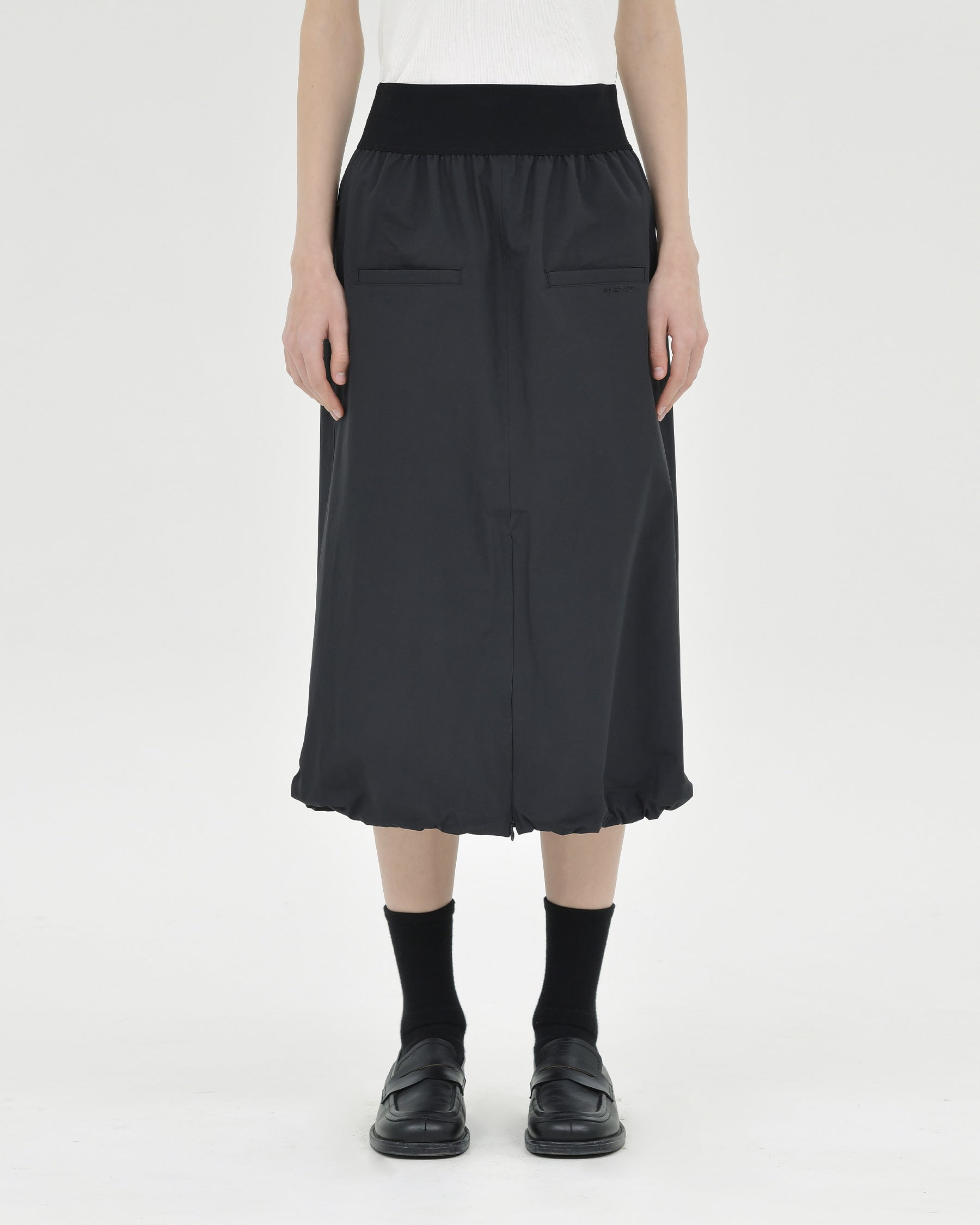 Brownyard - Shirring Skirt (Black) product image 1 | TRAB K-Fashion Australia