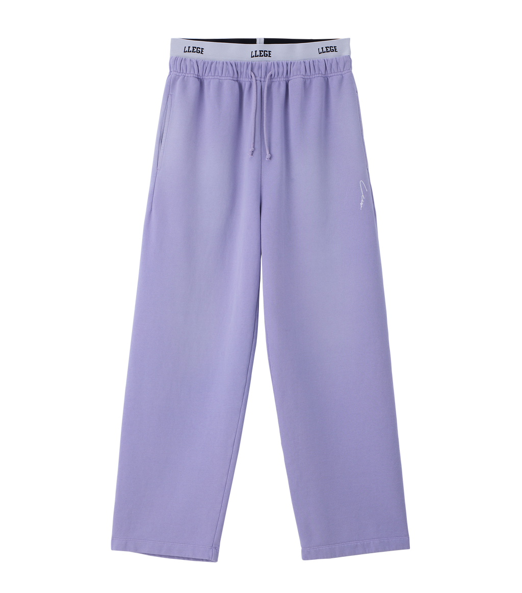 Llege - Garment Dyed Layered Sweatpants (Lavender) product image 1 | TRAB K-Fashion Australia