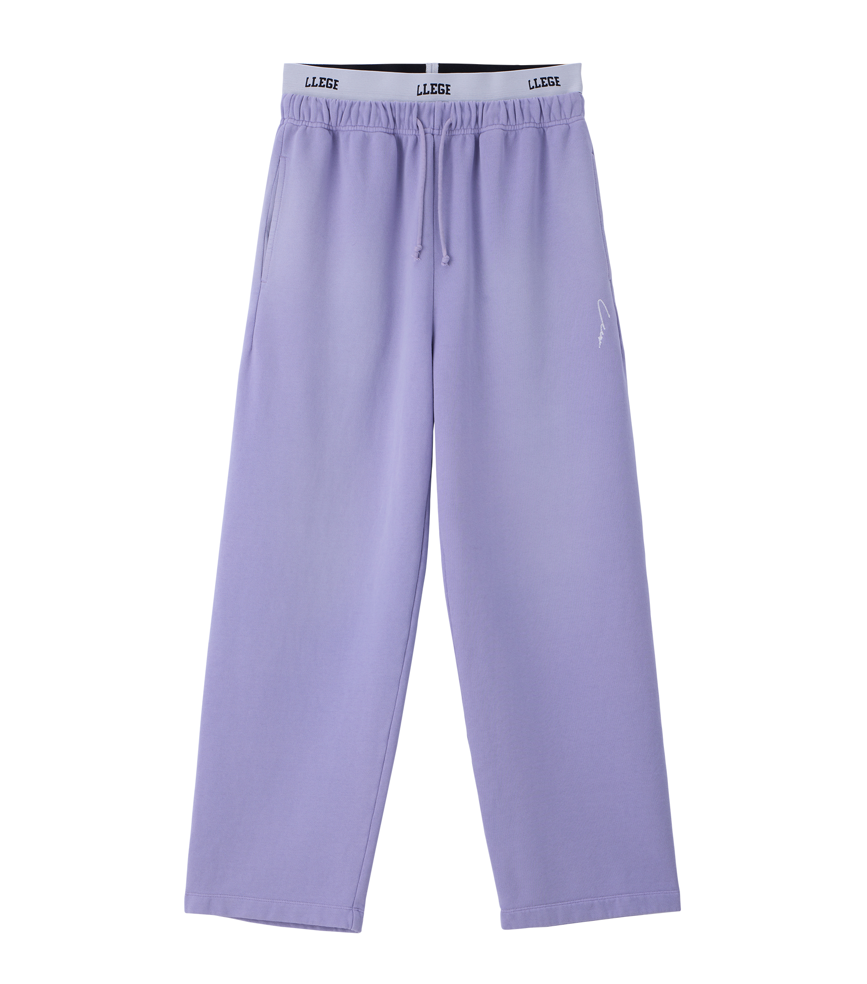 Llege - Garment Dyed Layered Sweatpants (Lavender) product image 1 | TRAB K-Fashion Australia