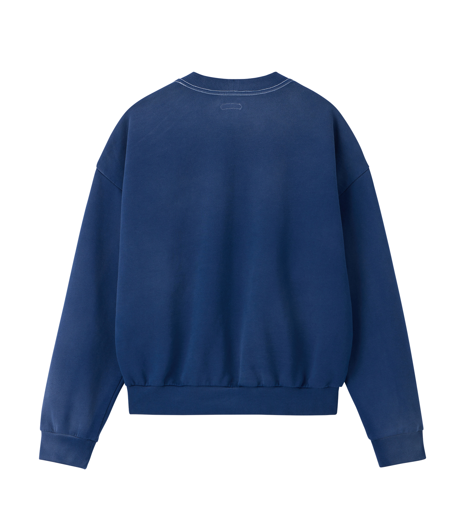 Llege - Garment Dyed Fryed Logo Sweatshirt (Washed Navy) product image 2 | TRAB K-Fashion Australia