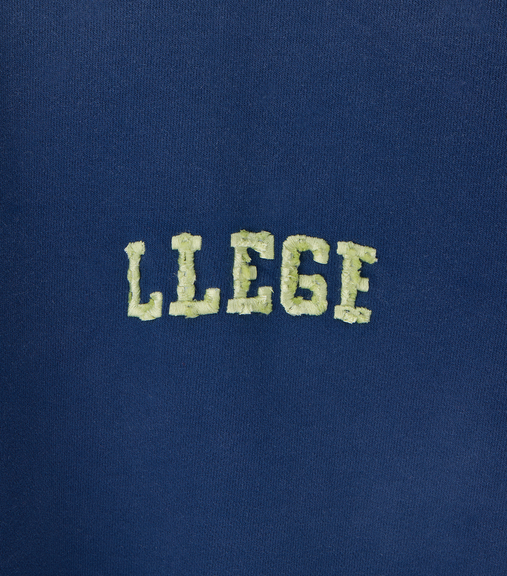 Llege - Garment Dyed Fryed Logo Sweatshirt (Washed Navy) product image 4 | TRAB K-Fashion Australia