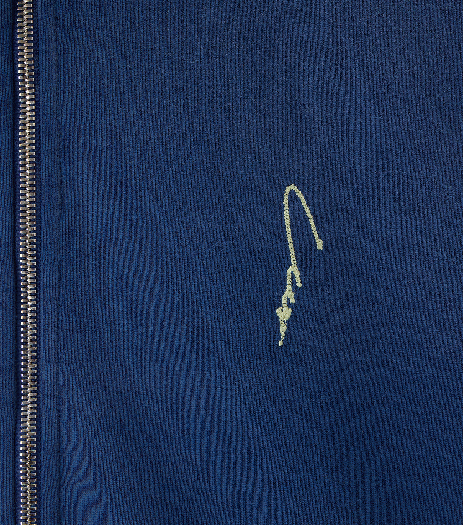 Llege - Garment Dyed Zip-Up Jumper (Washed Navy) product image 4 | TRAB K-Fashion Australia