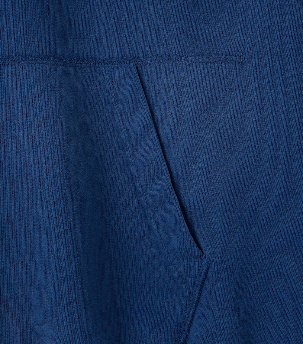 Llege - Garment Dyed Fryed Logo Hoodie (Washed Navy) product image 4 | TRAB K-Fashion Australia