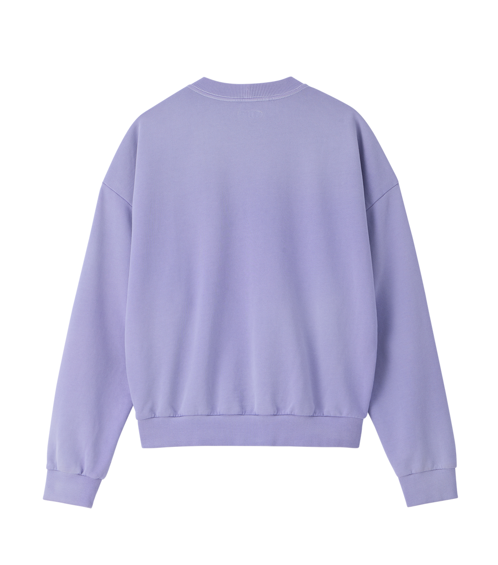 Llege - Garment Dyed Fryed Logo Sweatshirt (Lavender) product image 2 | TRAB K-Fashion Australia