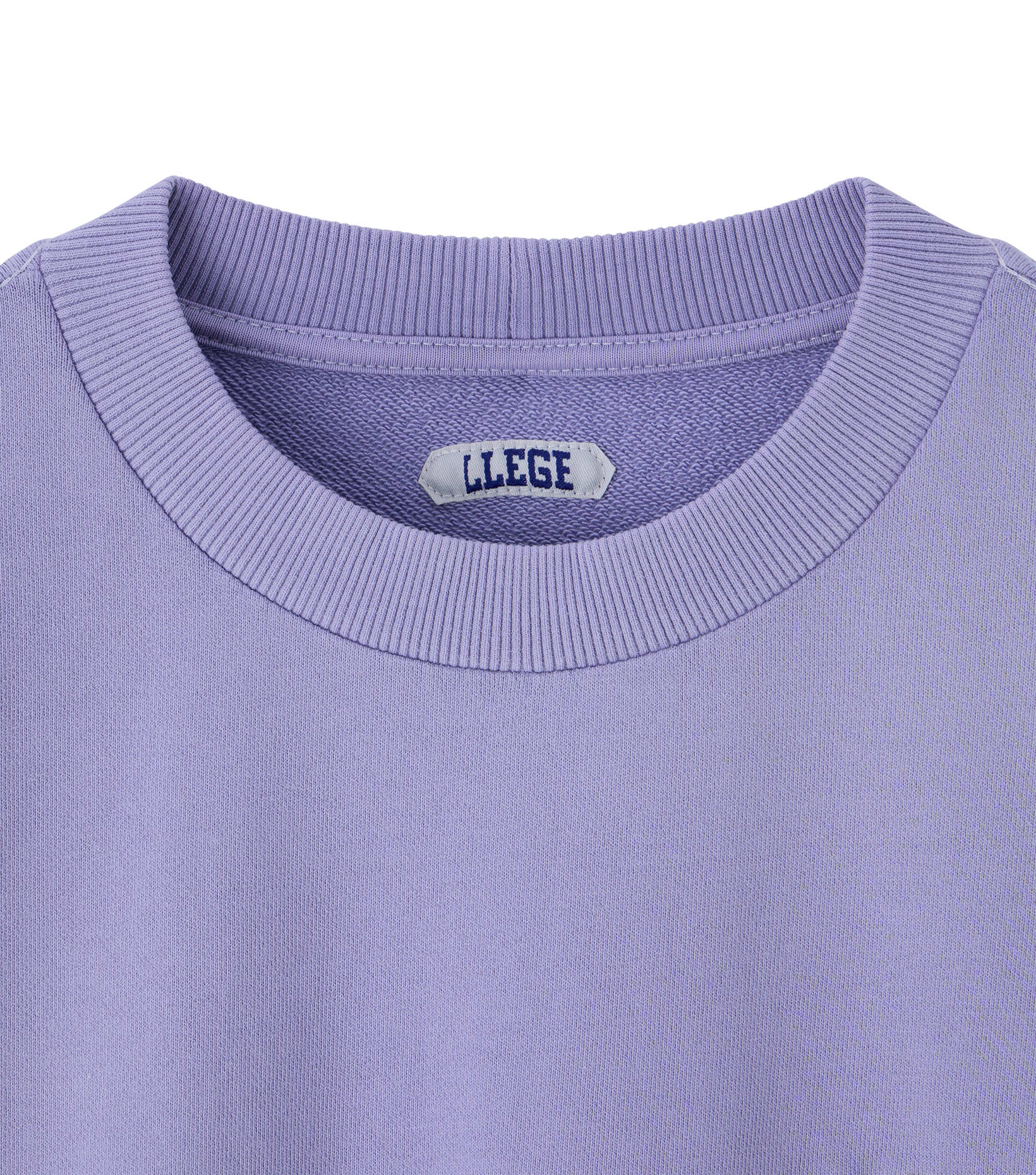 Llege - Garment Dyed Fryed Logo Sweatshirt (Lavender) product image 3 | TRAB K-Fashion Australia