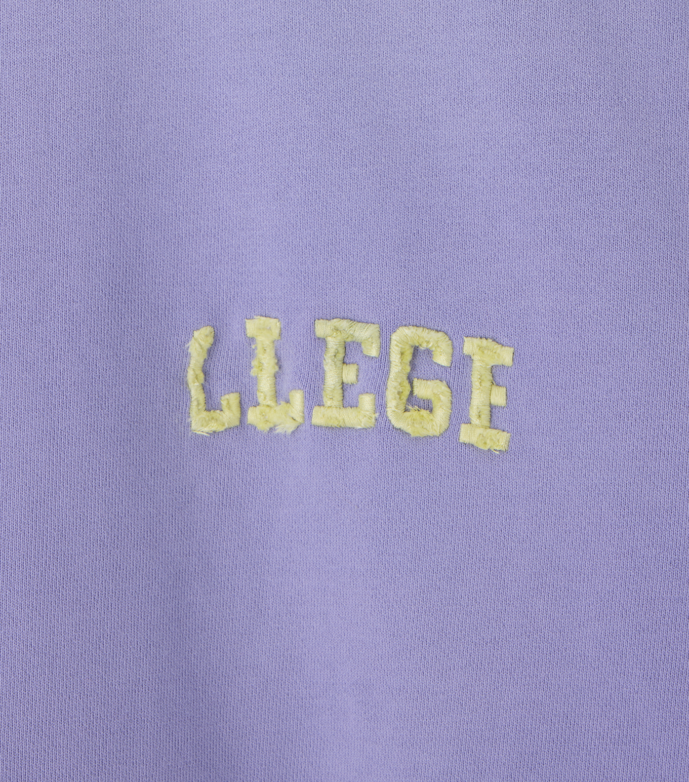 Llege - Garment Dyed Fryed Logo Sweatshirt (Lavender) product image 4 | TRAB K-Fashion Australia