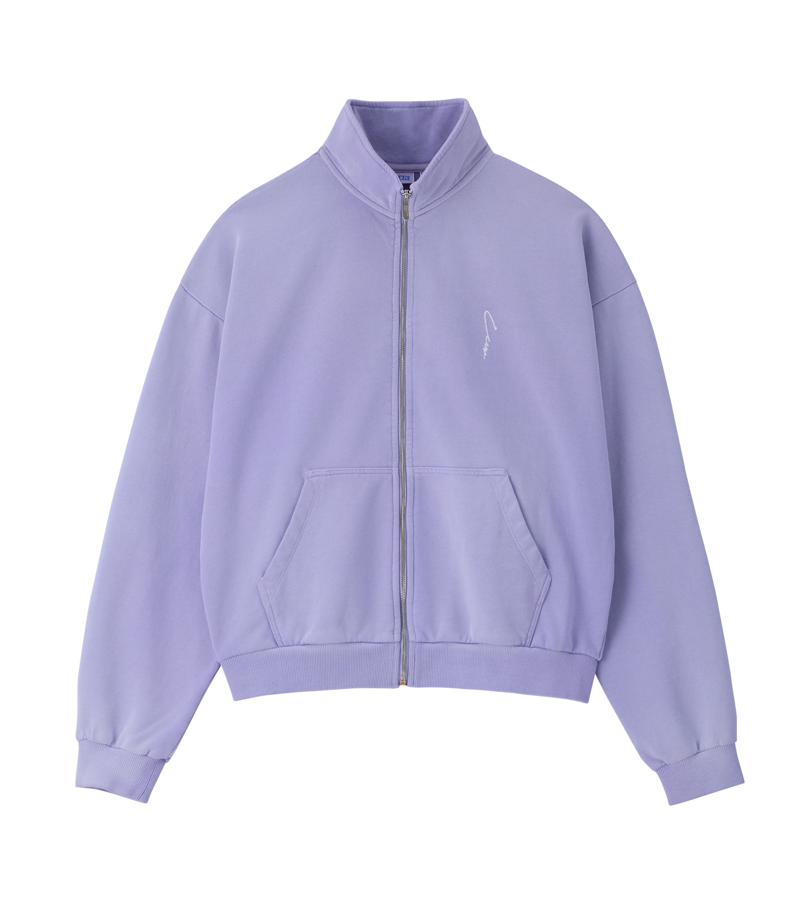 Llege - Garment Dyed Zip-Up Jumper (Lavender) product image 1 | TRAB K-Fashion Australia