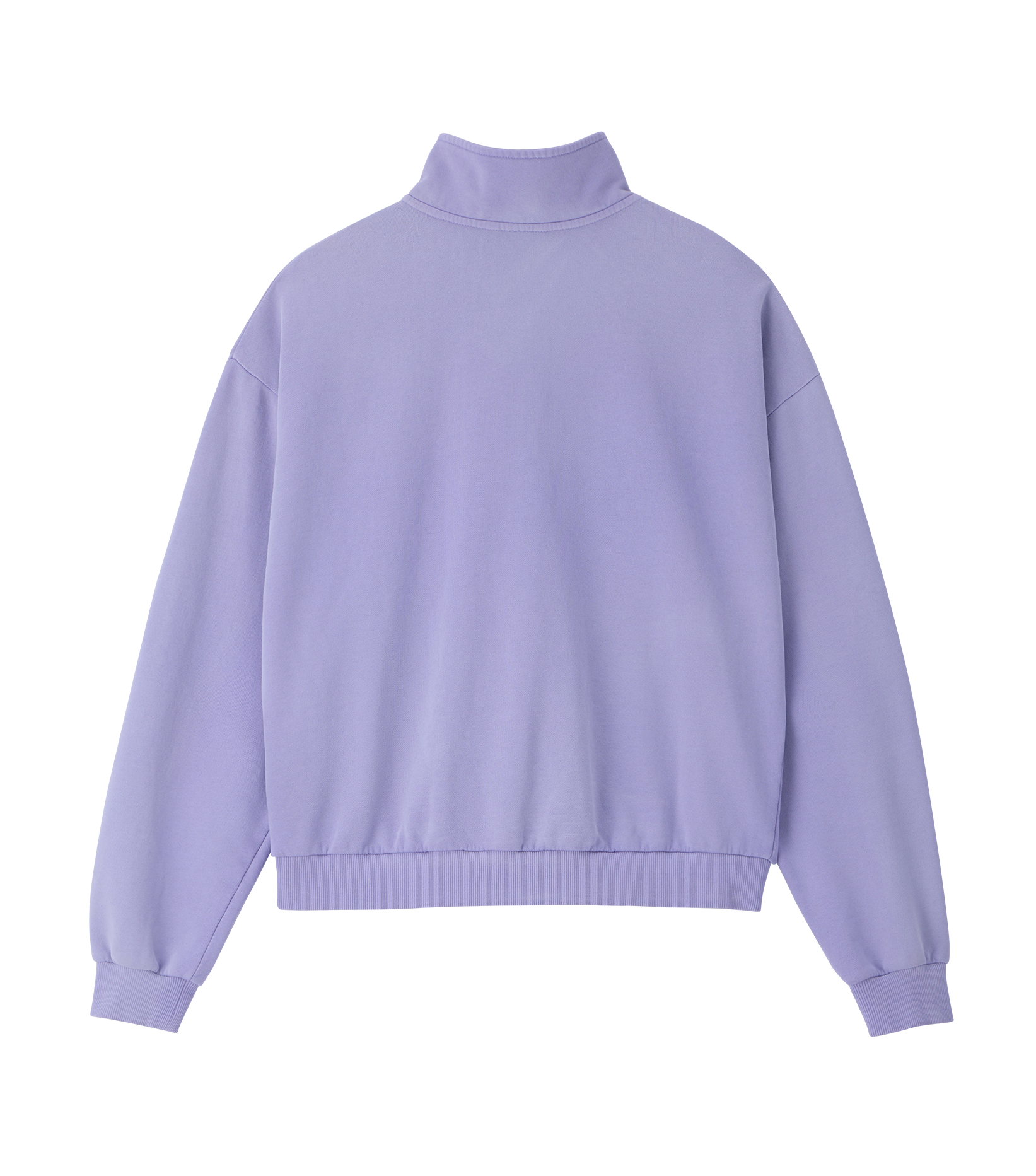 Llege - Garment Dyed Zip-Up Jumper (Lavender) product image 2 | TRAB K-Fashion Australia