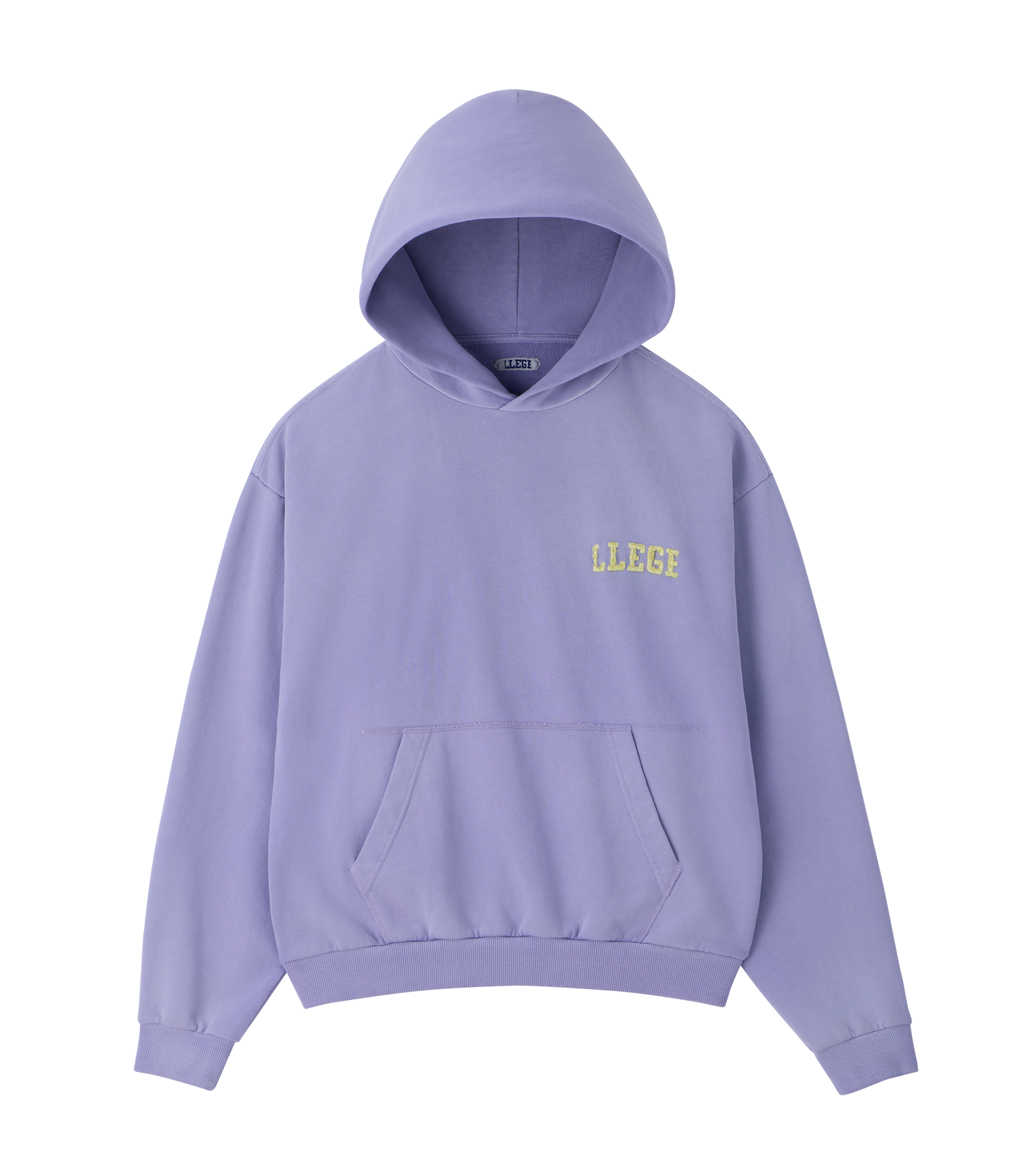 Llege - Garment Dyed Fryed Logo Hoodie (Lavender) product image 1 | TRAB K-Fashion Australia