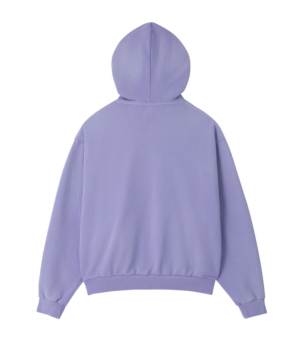 Llege - Garment Dyed Fryed Logo Hoodie (Lavender) product image 2 | TRAB K-Fashion Australia
