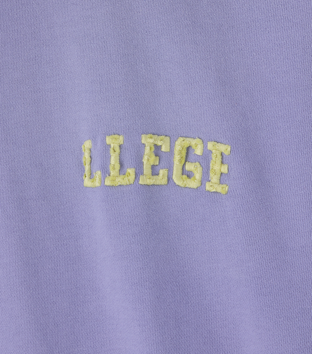 Llege - Garment Dyed Fryed Logo Hoodie (Lavender) product image 3 | TRAB K-Fashion Australia