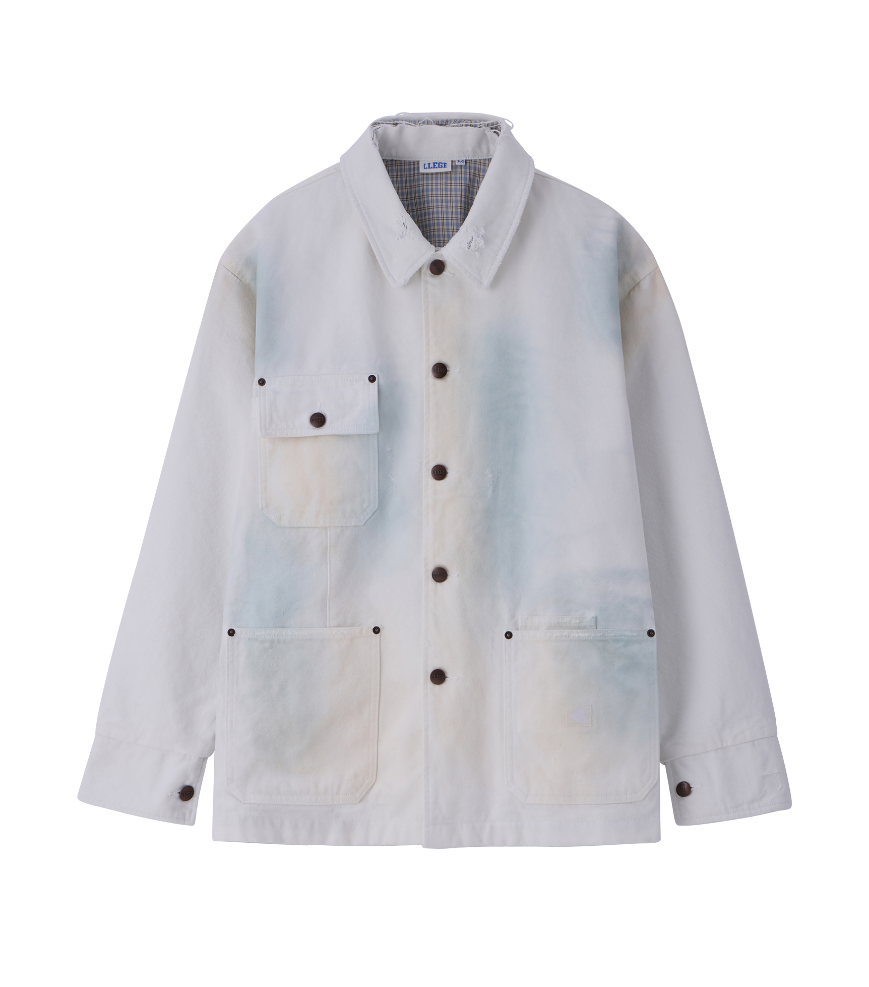 Llege - Damaged Work Jacket (Cement White) product image 1 | TRAB K-Fashion Australia